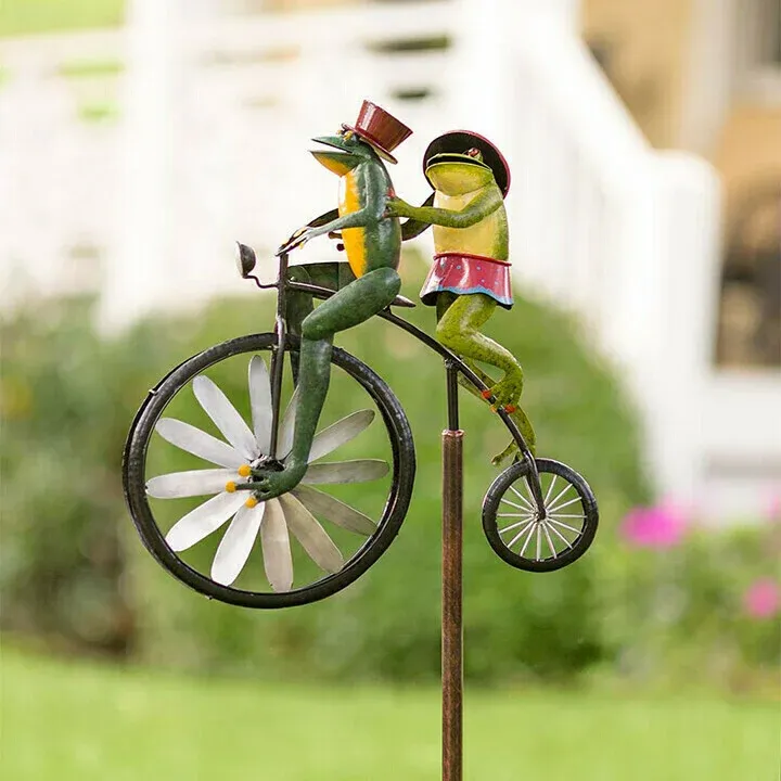Vintage Bicycle Metal Wind Spinner home decor detail